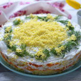 Mimoza Salatı | AZCookbook.com by Feride Buyuran