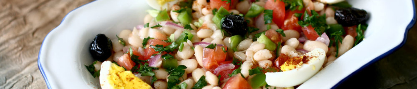Ağ Lobya Salatı (Fasulye Piyazı)