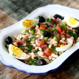 Ağ Lobya Salatı (Fasulye Piyazı)